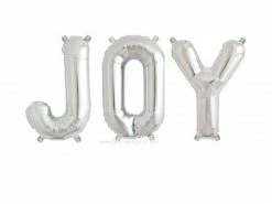 Favor Lane Foil 'JOY' Balloon - Silver