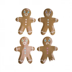Jolity & Co Gingerbread Man Dessert Plates