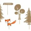 PartyDeco Woodland Party Cake Toppers 1 PartyDeco Woodland Party Cake Toppers