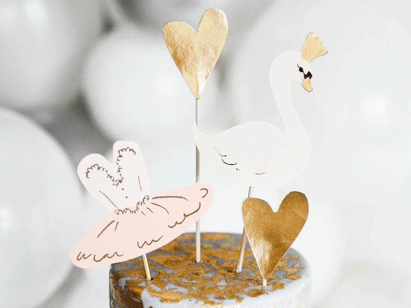 Favor Lane Cake Toppers Lovely Swan Cake Topper Kit 5 Favor Lane Cake Toppers Lovely Swan Cake Topper Kit