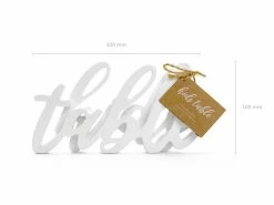 PartyDeco White Wooden 'Kids Table' Script Sign 9 PartyDeco White Wooden 'Kids Table' Script Sign