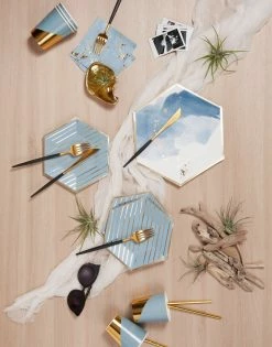 Harlow + Grey WEDDINGS Malibu - Blue Colorblock Paper Cups