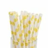 Favor Lane Paper Straws - Lemon Print