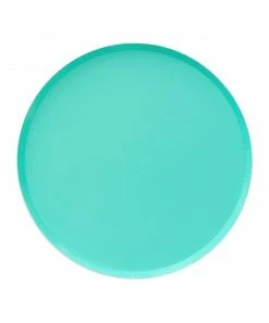 Oh Happy Day Large Plates - TEAL Plates - Plain Solid Colour