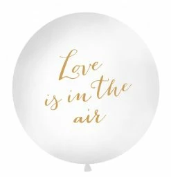 PartyDeco Wedding Decorations Giant Love Is In The Air Balloon - 100cm