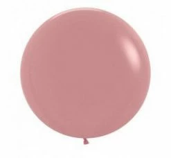 Qualatex 60cm Jumbo Round Balloon - Rosewood WEDDINGS