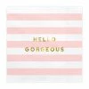 PartyDeco Bridal Shower/Hens Party 'HELLO GORGEOUS' Paper Napkins
