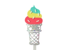 Kiki Sprinkles Deluxe Soft Serve Cake Topper Cake Toppers