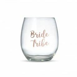 The Little Party Event Co BRIDE TRIBE - Vinyl Wine Glass Stickers