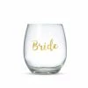 The Little Party Event Co BRIDE - Vinyl Wine Glass Stickers