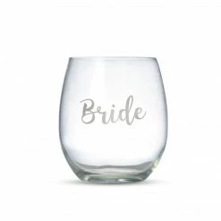 The Little Party Event Co BRIDE - Vinyl Wine Glass Stickers