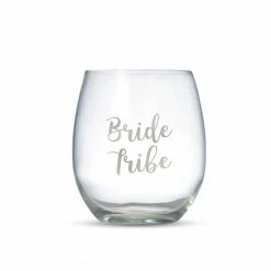 The Little Party Event Co BRIDE TRIBE - Vinyl Wine Glass Stickers