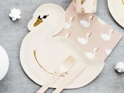 PartyDeco Lovely Swan Paper Napkins