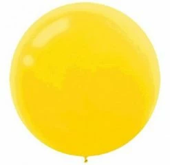 Favor Lane 60cm Jumbo Round Balloon - Yellow 60cm Round Latex Balloons