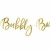 PartyDeco 'Bubbly Bar' Gold Script Bunting