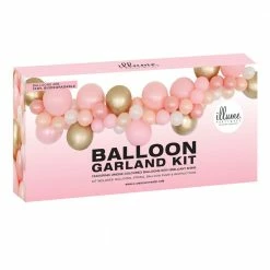 Illume Partyware Balloon Garland Kit DIY - Pink + Gold Wedding Decorations