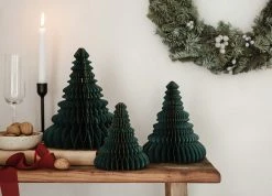 PartyDeco Honeycomb Christmas Tree - 15cm Honeycomb Decorations