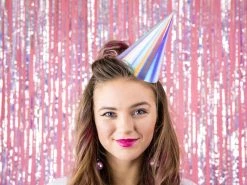 PartyDeco Iridescent Party Hats 6 Pack
