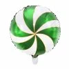 PartyDeco Candy Swirl Balloon - Green Shape + Novelty Foil Balloons
