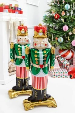 PartyDeco Standing Nutcracker Foil Shape Balloon Shape + Novelty Foil Balloons