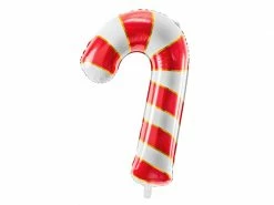 PartyDeco Glossy Foil Candy Cane Balloon