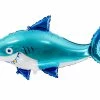 PartyDeco Jumbo Glossy Foil Shark Balloon