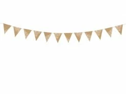 PartyDeco Kraft Rustic Boho Banner Wedding Decorations