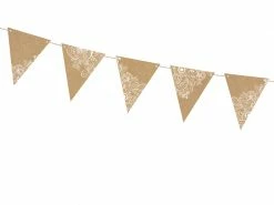 PartyDeco Kraft Rustic Boho Banner Wedding Decorations