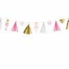PartyDeco Pink Christmas Paper Garland Kit
