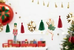 PartyDeco Nutcracker Paper Garland Kit Paper Garlands + Buntings