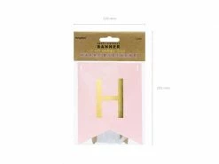 PartyDeco Light Pink Happy Birthday Bunting