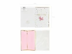 PartyDeco Sprinkle Birthday Card With Balloon Dog Enamel Badge