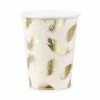 PartyDeco Lovely Swan Feather Paper Cups