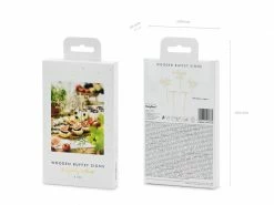 PartyDeco Wedding Tableware Wooden Food Allergy Buffet Or Grazing Table Signs