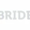 PartyDeco BRIDE White Iron On Patch