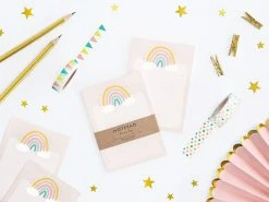 Favor Lane Party Props + Tattoos Dream Big Mini Rainbow Notepad Party Favour