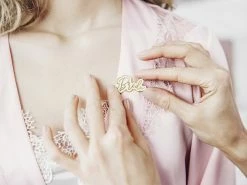 PartyDeco Wedding Decorations Bridal Shower 'Bride' Enamel Badge