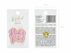 PartyDeco Brides Babes Enamel Badge