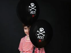 Favor Lane 30cm Pirate Party Skull Arr! Print Balloon 30cm Pattern | Print Latex Balloons
