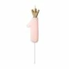 PartyDeco Pink Number Crown Birthday Candle Candles