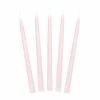 PartyDeco Pink 24cm Unscented Taper Candles - 10pk