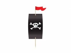 PartyDeco Pirate Party Cupcake Wrapper + Topper Kit