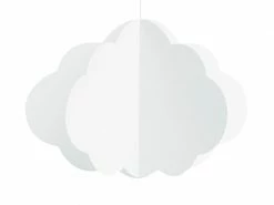 PartyDeco Backdrops Hanging Paper Cloud Decoration Set