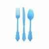 Favor Lane Blue Dainty Plastic Cutlery 12 Pce