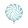 PartyDeco Shape + Novelty Foil Balloons Candy Swirl Balloon - Light Blue 1 PartyDeco Shape + Novelty Foil Balloons Candy Swirl Balloon - Light Blue