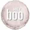 Tuftex Shape + Novelty Foil Balloons HEY Boo Round Foil Balloon