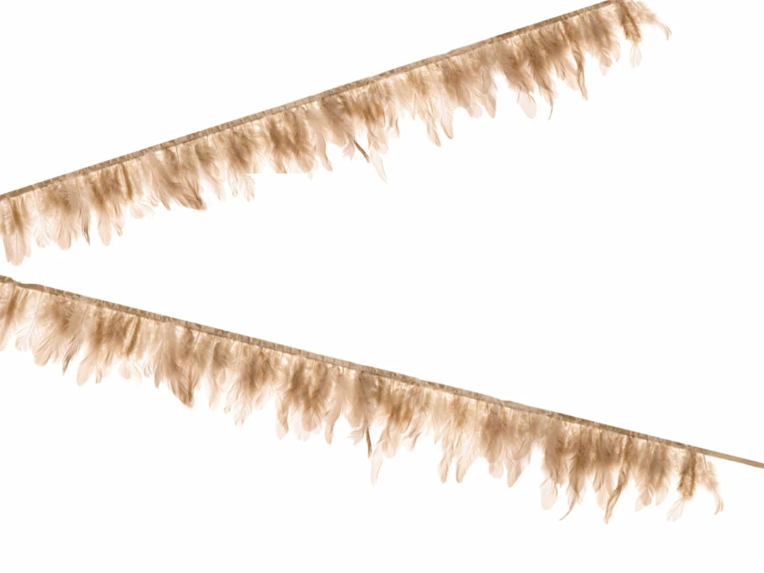 PartyDeco Feather Garland - Blush Beige Paper Garlands + Buntings 9 PartyDeco Feather Garland - Blush Beige Paper Garlands + Buntings