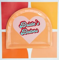 Oh It's Perfect Bride's Babes Arched Dinner Plates 8pk Wedding Tableware