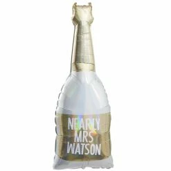 Ginger Ray Gold Foiled Customisable Bottle Shape Balloon