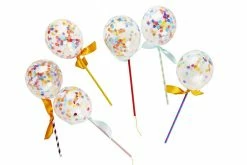 Poppies For Grace Confetti Filled Balloons Confetti Balloon Pops Cake Topper